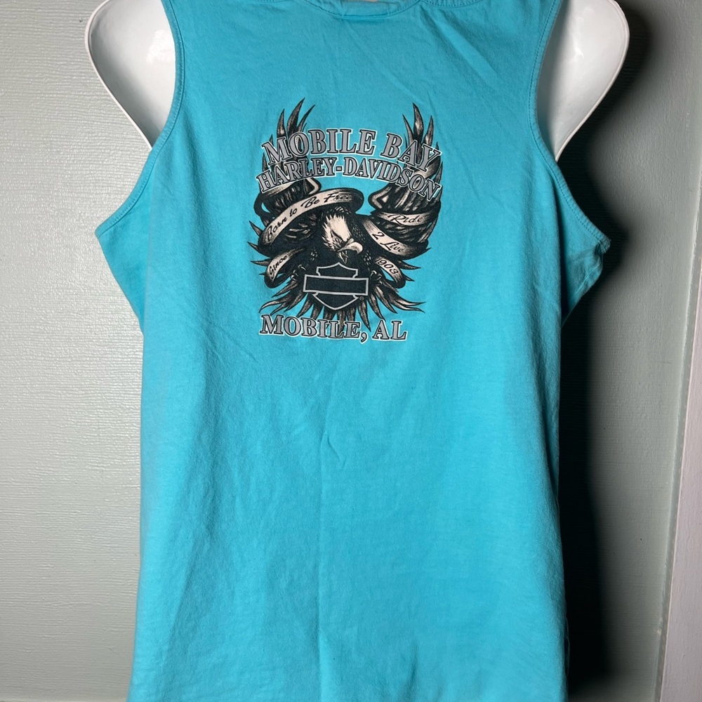 Women’s Harley D T And Sleeveless Bling Shirt BUNDLE OF 4 Sz M & L Motorcycle - Picture 4 of 12